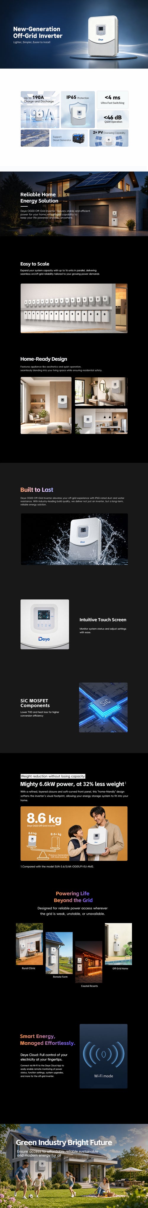 Deye OG03 off-grid inverter series — manufacturer feature overview